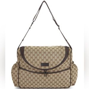 GG Canvas Diaper Bag